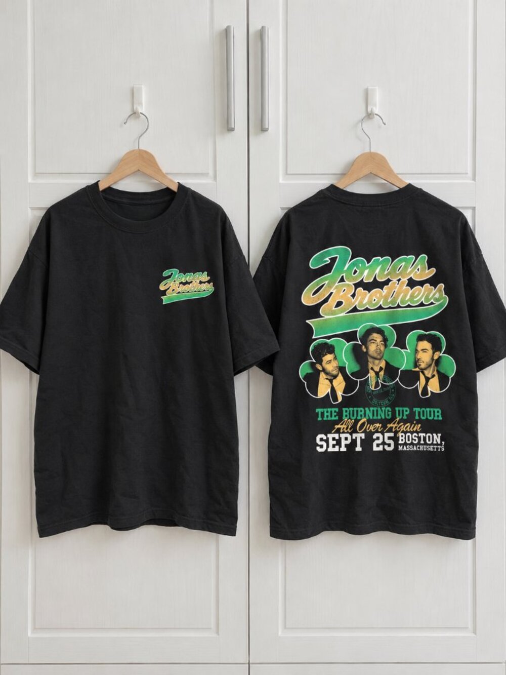 Jonas Brothers Burning Up All Over Again Boston, MA T-shirt
